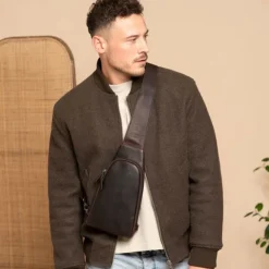 Clearance The Chesterfield Brand Bowey Crossbodybag cognac