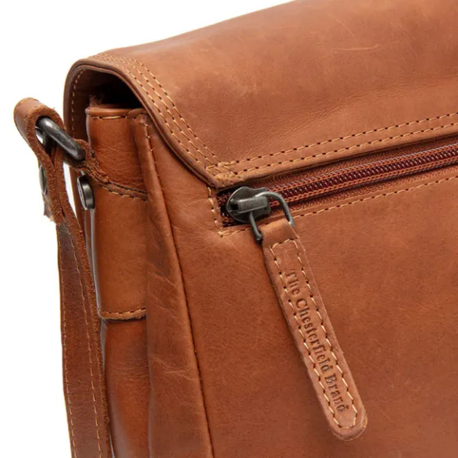 New The Chesterfield Brand Laverton Flapoverbag medium cognac