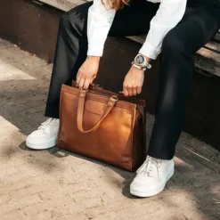 Online The Chesterfield Brand Manly Shopper cognac