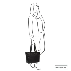 Outlet The Chesterfield Brand Monza Shopper zwart