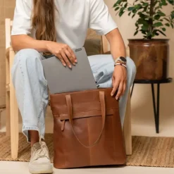 Hot The Chesterfield Brand Nunavik Shopper cognac