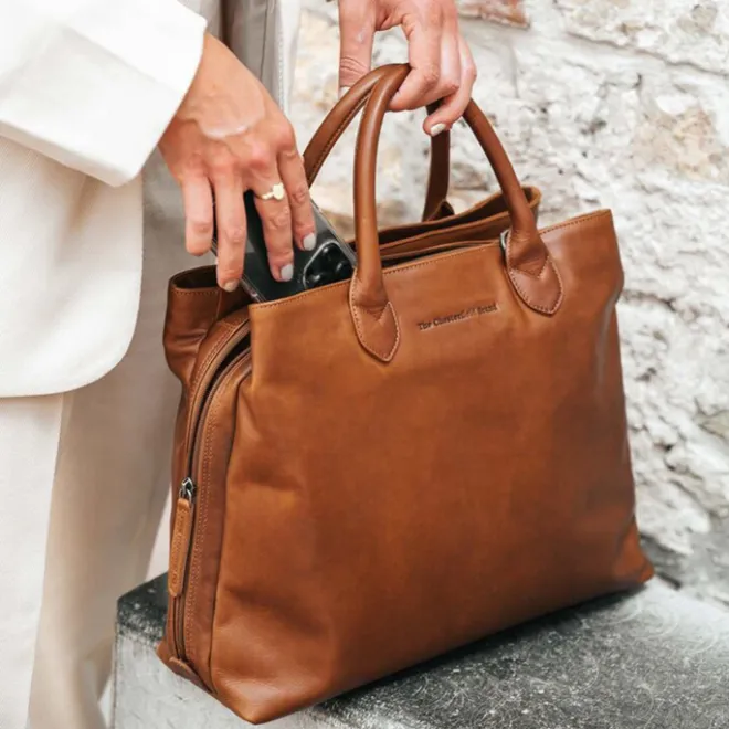Clearance The Chesterfield Brand Passau Schoudertas zwart