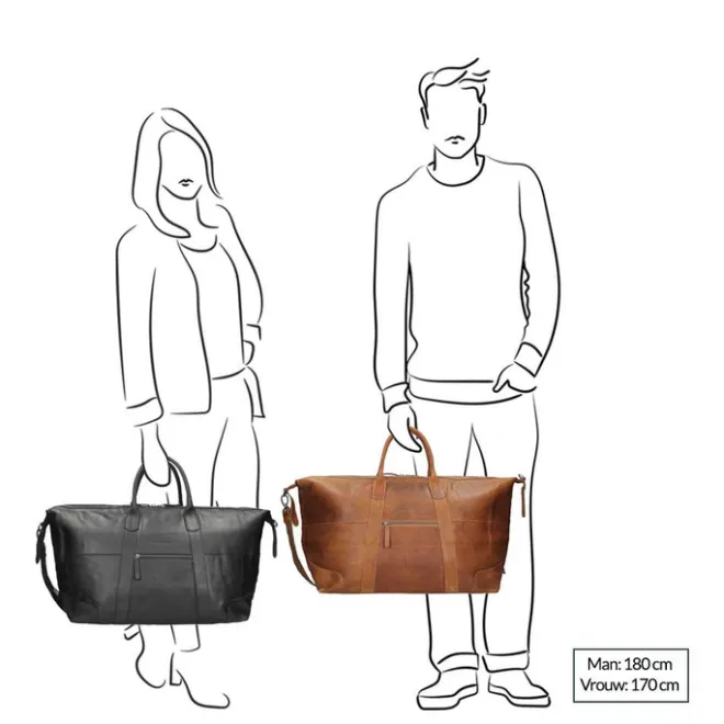 Clearance The Chesterfield Brand Portsmouth Travelbag cognac