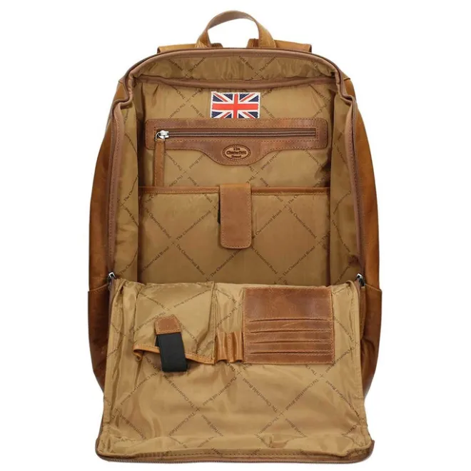 Hot The Chesterfield Brand Rich Laptop Backpack cognac