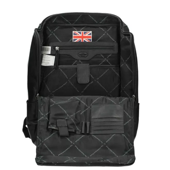 New The Chesterfield Brand Rich Laptop Backpack black