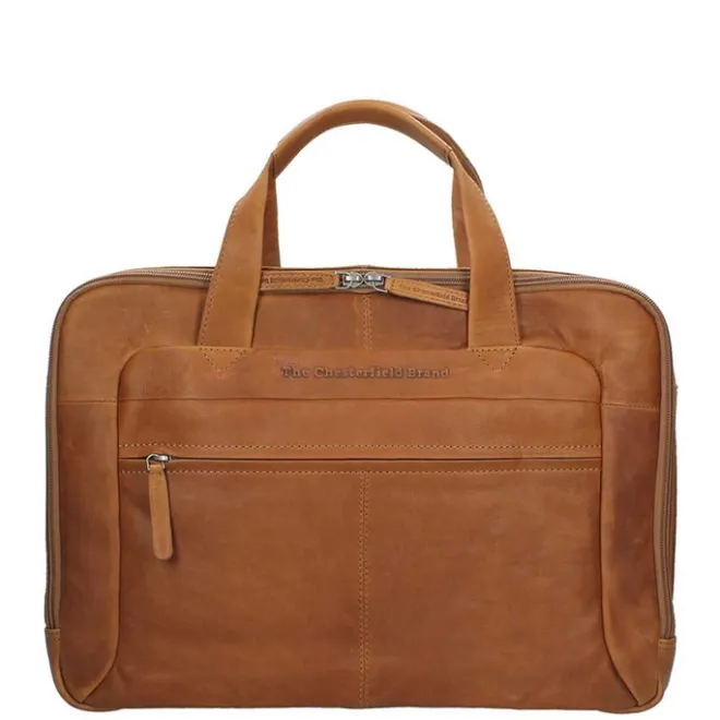 Outlet The Chesterfield Brand Ryan Laptopbag Large cognac