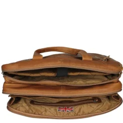 Outlet The Chesterfield Brand Ryan Laptopbag Large cognac