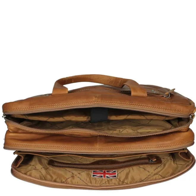 Outlet The Chesterfield Brand Ryan Laptopbag Large cognac