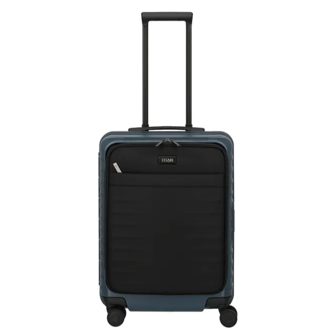 Sale Titan Overseas 4 Wheel Cabin Spinner Frontpocket midnight blue
