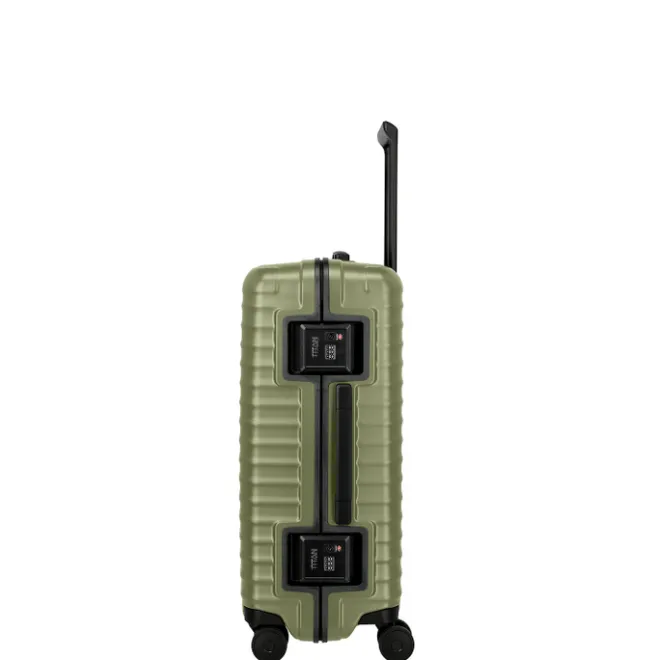 Best Titan Overseas 4 Wheel Trolley M+ forest green