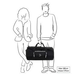 Outlet Travelbags The Base Duffle Backpack M black