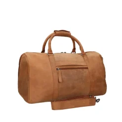 Best Travelbags The Base Leather Weekender cognac