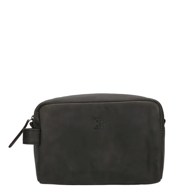 Discount Travelbags The Base Leather Toiletkit black
