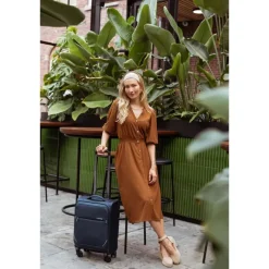 Online Travelbags The Base Soft Trolley S dark blue