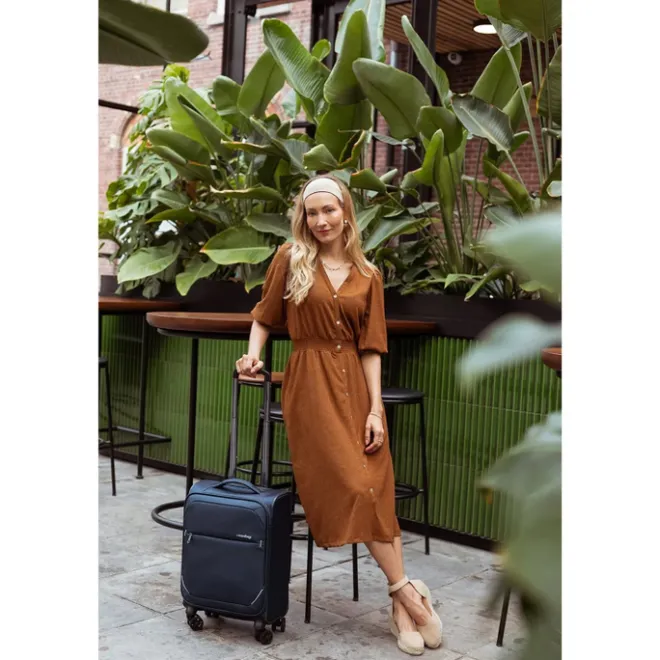 Online Travelbags The Base Soft Trolley S dark blue