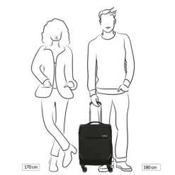 Travelbags The Base Soft Trolley S black
