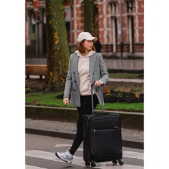 Clearance Travelbags The Base Soft Trolley 68 black