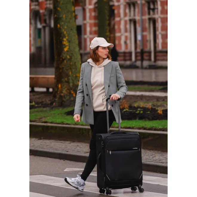 Clearance Travelbags The Base Soft Trolley 68 black