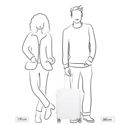 Outlet Travelbags The Lina Trolley S white
