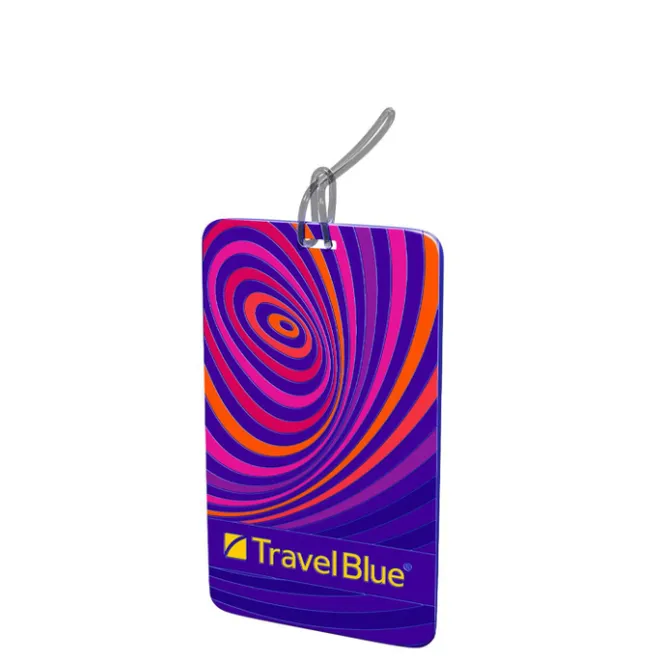 Clearance TravelBlue ID Tag Adreslabel waves