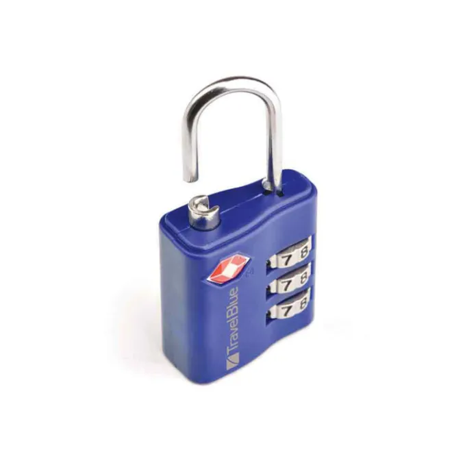 New TravelBlue 2x TSA Combi Lock Set blue