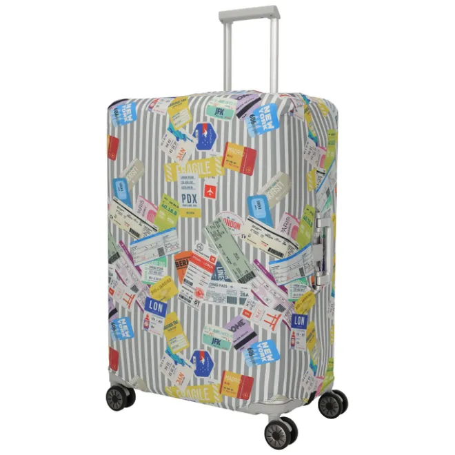 Discount Travelite Accessoires Kofferhoes L tickets on blue/white