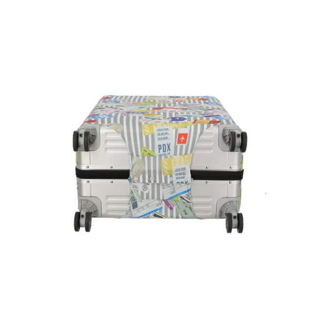 Discount Travelite Accessoires Kofferhoes L tickets on blue/white