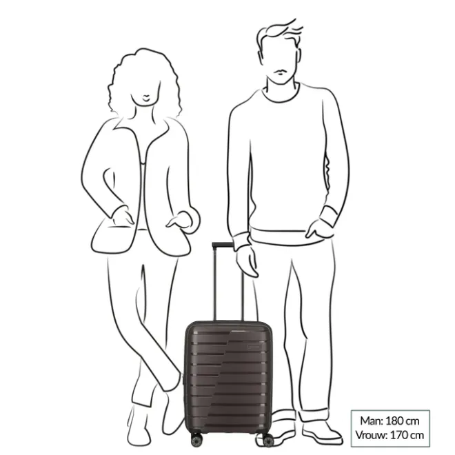 Travelite Air Base 4 Wheel Cabin Trolley Expandable coffee