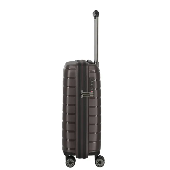Clearance Travelite Air Base 4 Wheel Cabin Trolley coffee
