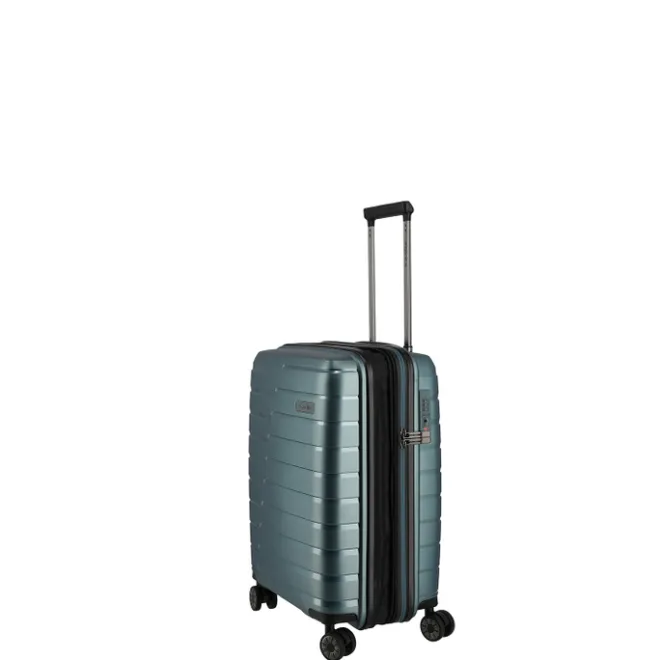 Clearance Travelite Air Base 4 Wheel Cabin Trolley Expandable iceblue metallic