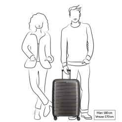 Outlet Travelite Air Base 4 Wiel Trolley M Expandable ice blue