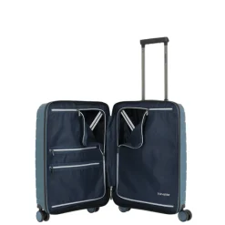 Clearance Travelite Air Base 4 Wiel Trolley S Front-Pocket ice blue