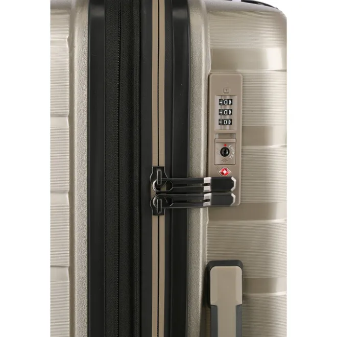 Hot Travelite Air Base 4 Wiel Trolley M Expandable champagne metallic