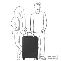Best Travelite Bali 4 Wiel Trolley L blue