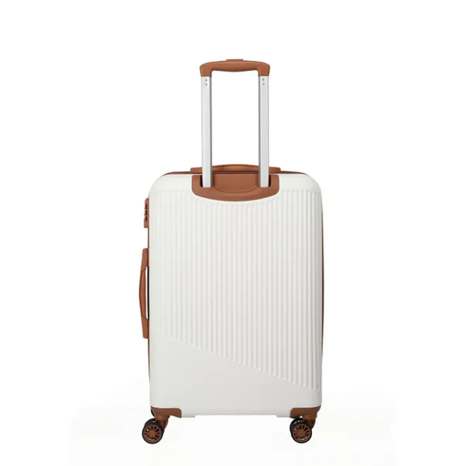 Discount Travelite Bali 4 Wiel Trolley M white/cognac