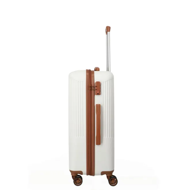 Discount Travelite Bali 4 Wiel Trolley M white/cognac
