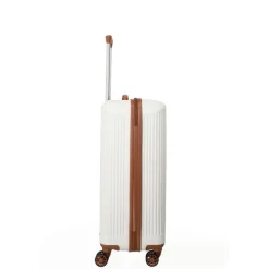 Discount Travelite Bali 4 Wiel Trolley M white/cognac