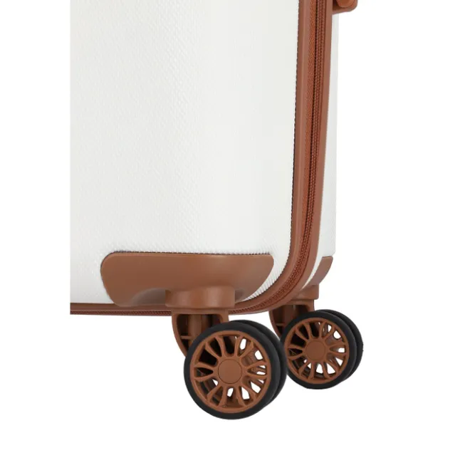 Discount Travelite Bali 4 Wiel Trolley M white/cognac