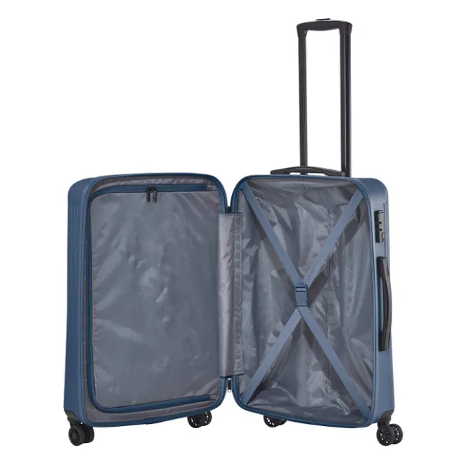 Clearance Travelite Bali 4 Wiel Trolley M blue
