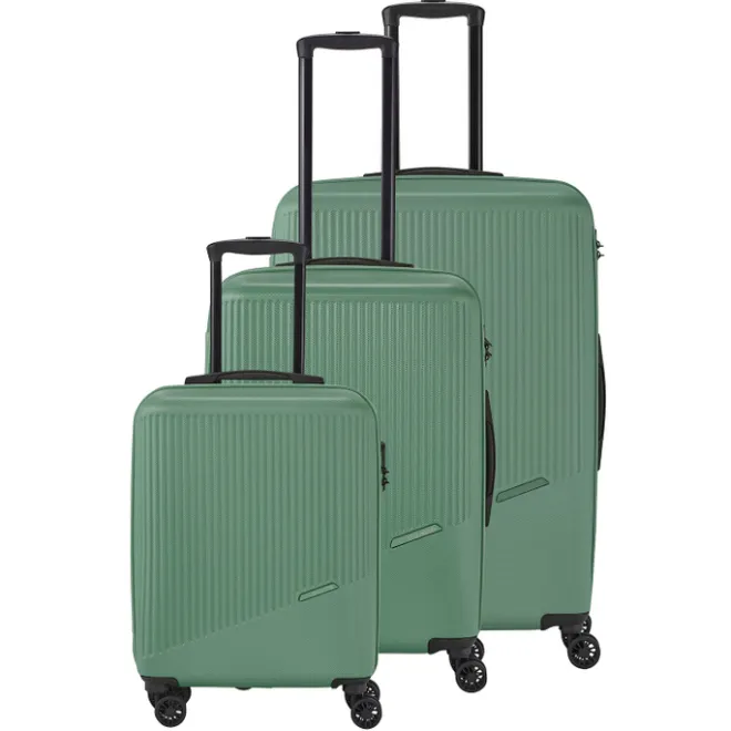 Clearance Travelite Bali 4 Wiel Trolley M green