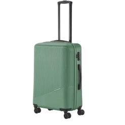Clearance Travelite Bali 4 Wiel Trolley M green