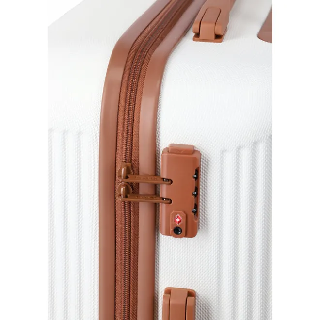 Online Travelite Bali 4 Wiel Trolley S white/cognac