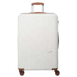 Sale Travelite Bali 4 Wiel Trolley L white/cognac
