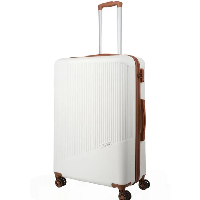 Sale Travelite Bali 4 Wiel Trolley L white/cognac