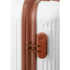 Sale Travelite Bali 4 Wiel Trolley L white/cognac