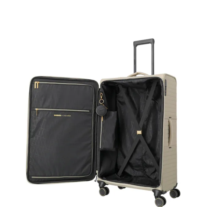 Outlet Travelite Barbara Stepp 4 Wheel Trolley L champagner