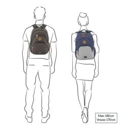 Hot Travelite Basics Backpack Melange light grey