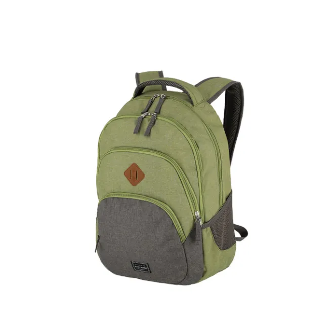 Online Travelite Basics Backpack Melange green/grey