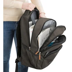 Online Travelite Basics Backpack Melange green/grey