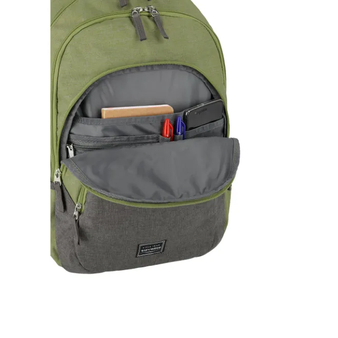 Online Travelite Basics Backpack Melange green/grey